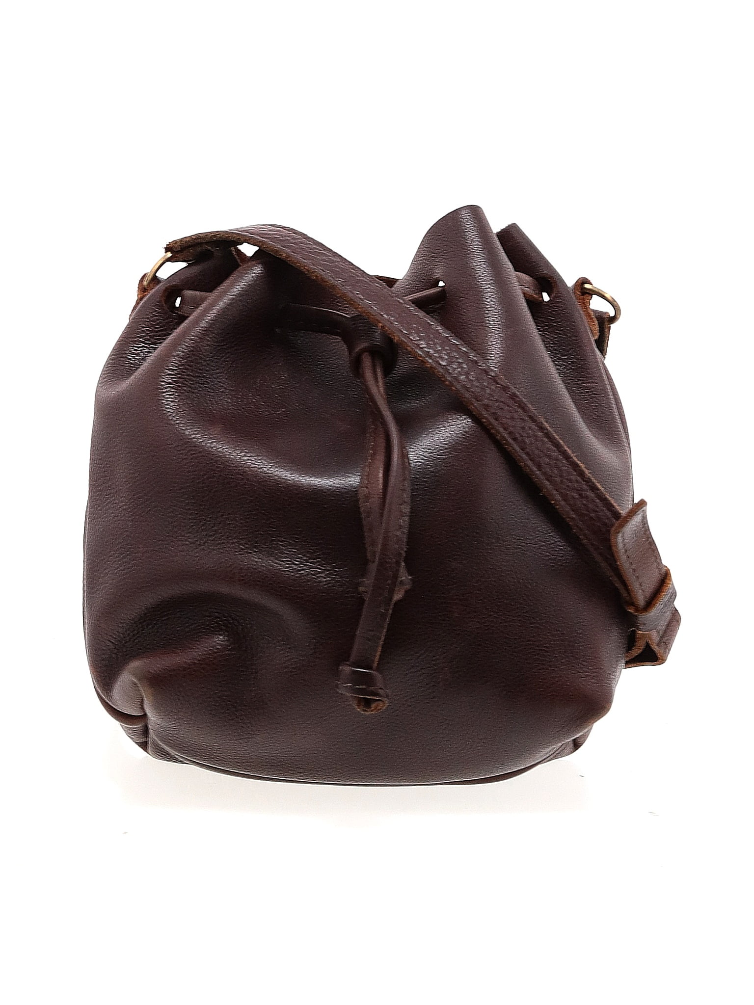 Portland Leather Goods 100% Leather Brown Leather Crossbody Bag One size