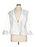 R&M Richards 100% Polyester White Blazer Size 16 - photo 1