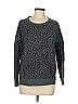 Splendid Animal Print Gray Pullover Sweater Size M - photo 1