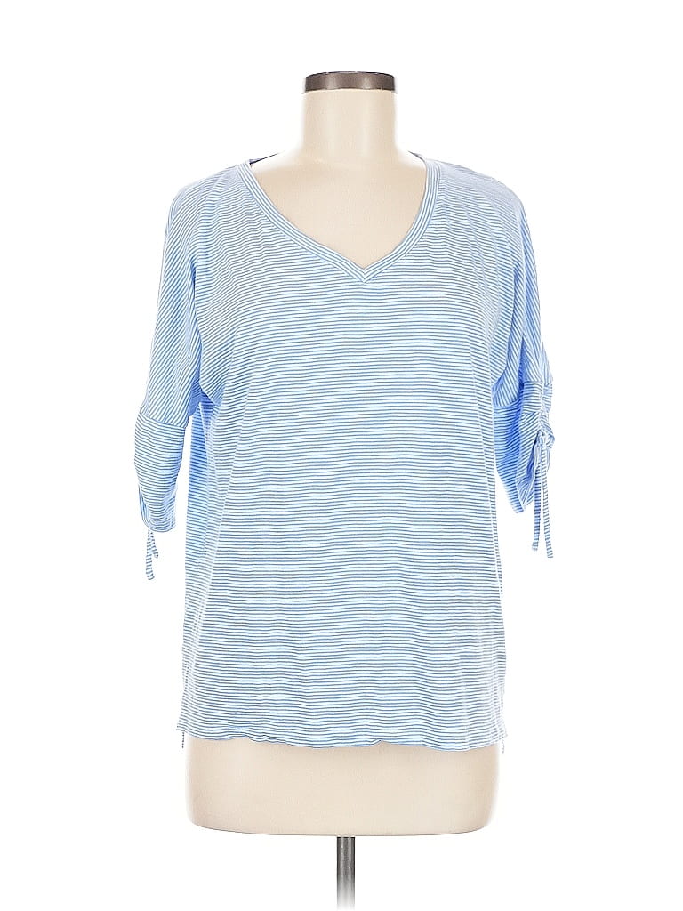 Talbots Outlet Blue 3/4 Sleeve T-Shirt Size M - photo 1