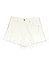 Zara 100% Cotton Ivory Denim Shorts Size 8 - photo 1
