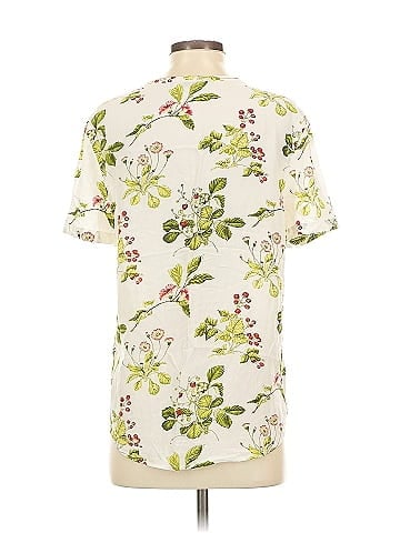 Equipment Short Sleeve Silk Top (view 2)