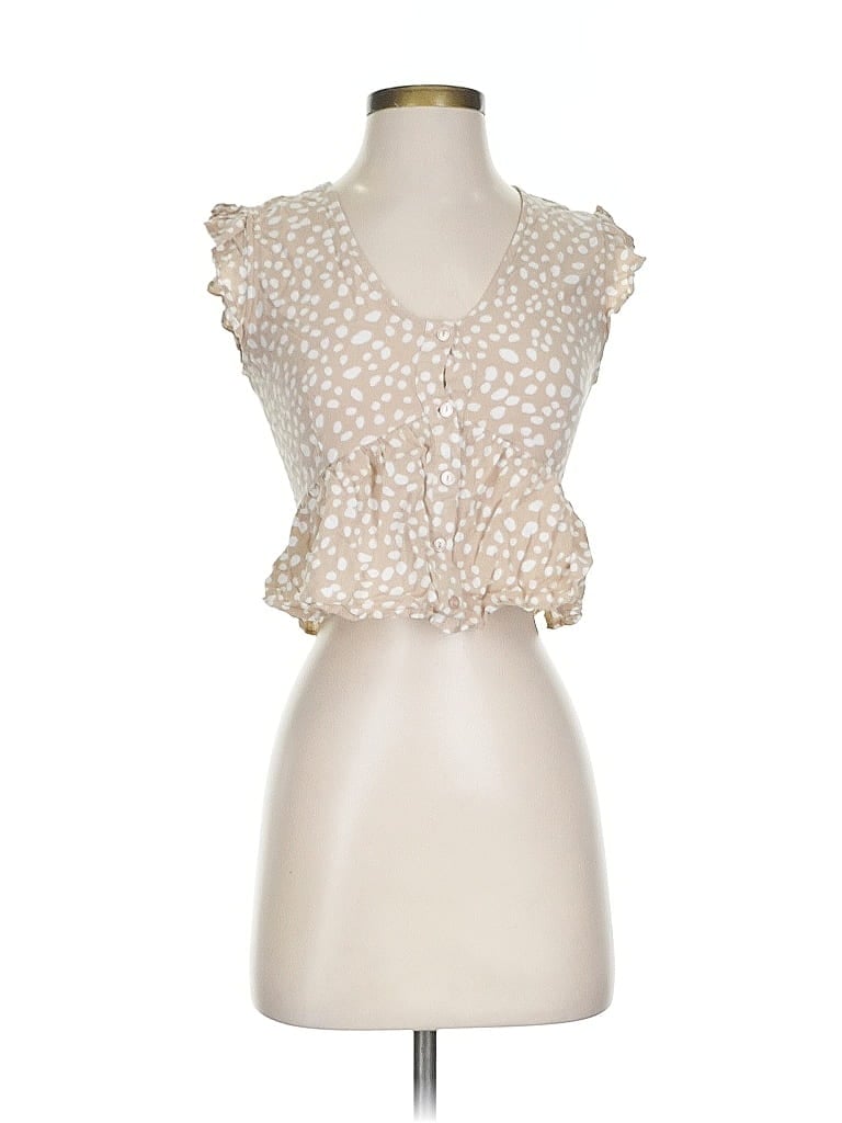 Pre-owned Altar'd State Sleeveless Blouse In White