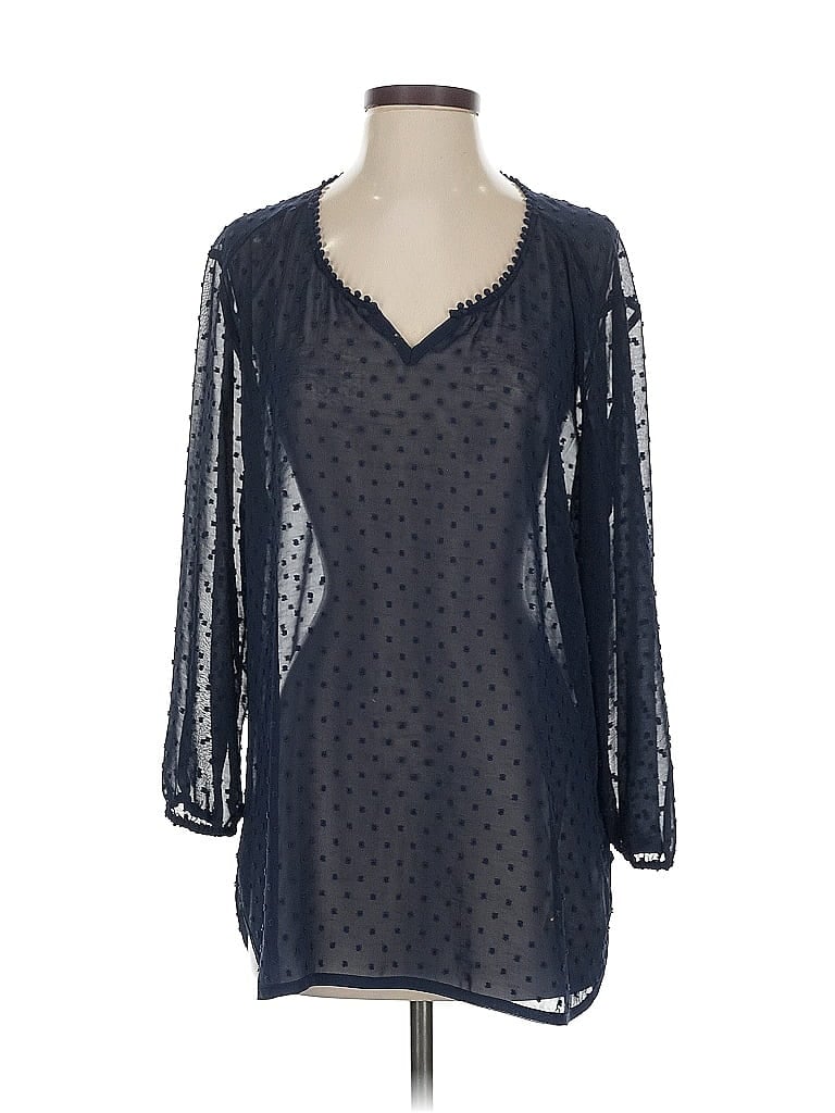 GRAND & GREENE Pre-owned 3/4 Sleeve Blouse In Black