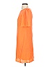 Tahari by ASL 100% Polyester Solid Orange Casual Dress Size XS - photo 5