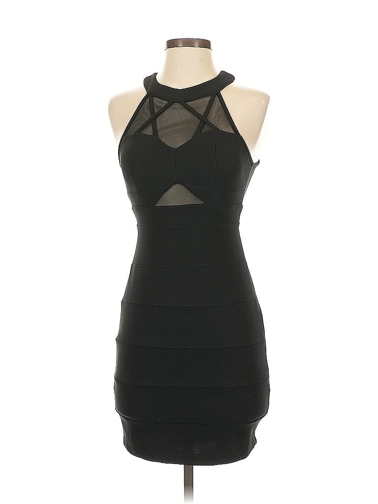 Pre-owned Emerald Sundae Cocktail Dress In Black