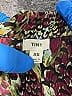 Tiny Tropical Burgundy Short Sleeve Blouse Size XS - photo 7