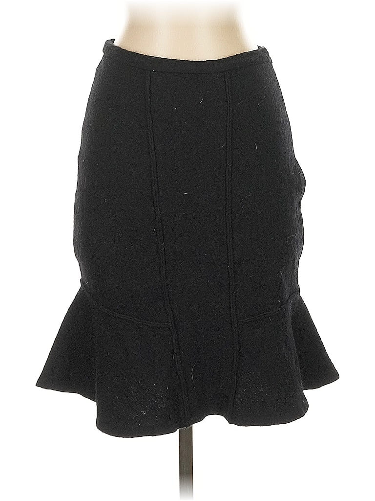 Pre-owned Moth Wool Skirt In Black