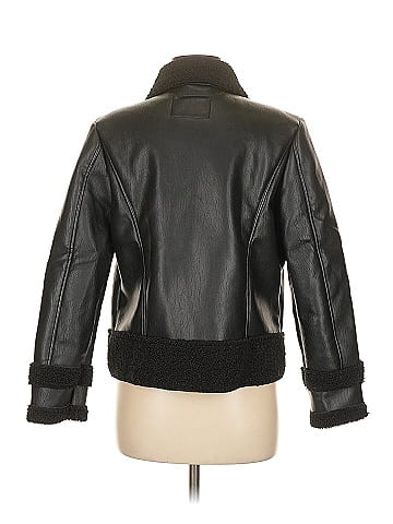 Scoop Faux Leather Jacket (view 2)