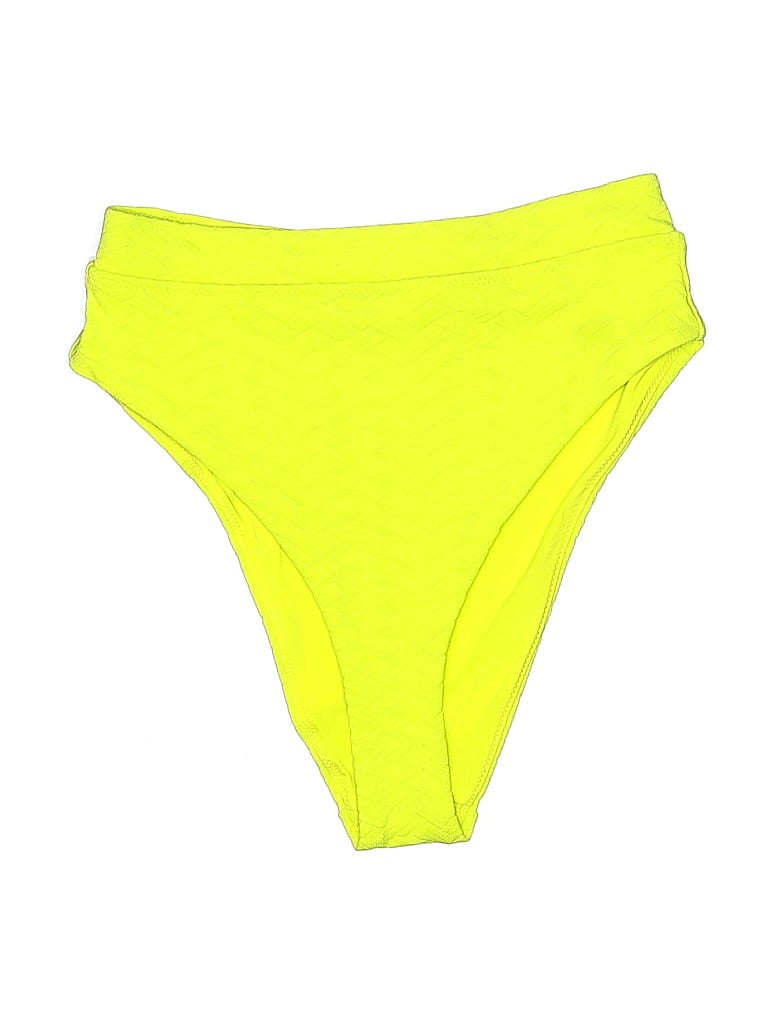 Pre-owned Aerie Swimsuit Bottoms In Yellow