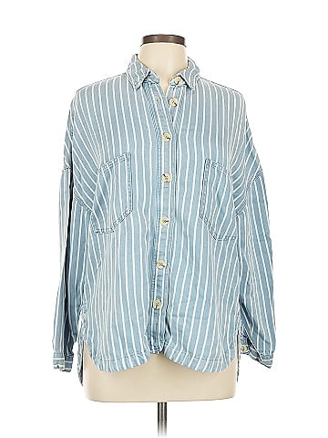 Blu Pepper Long Sleeve Button-Down Shirt (view 1)