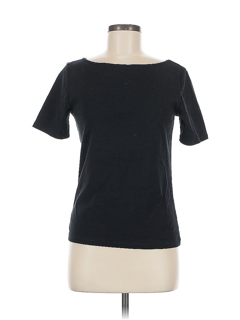 Ann Taylor Factory Black Short Sleeve T-Shirt Size M - photo 1