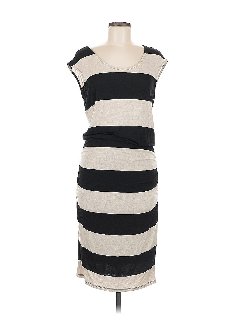 Pre-owned Red Haute Casual Dress In White