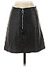 Veda 100% Leather Solid Black Leather Skirt Size 4 - photo 2