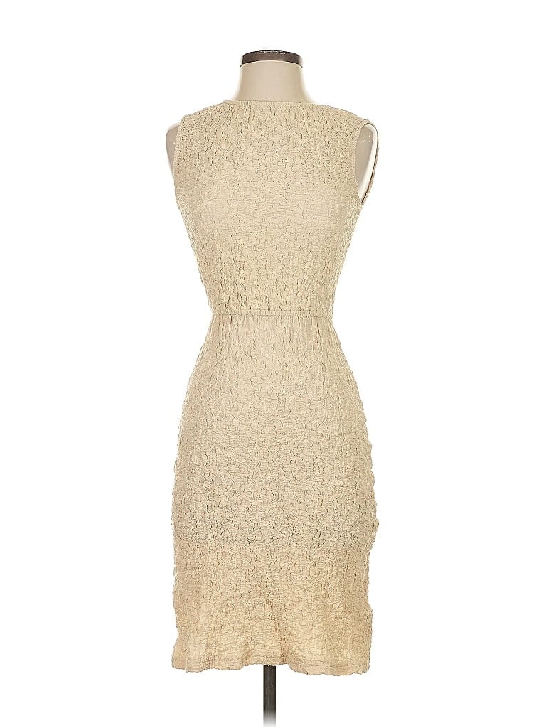 Böhme Tweed Tan Cocktail Dress Size XS - photo 1