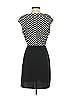 Corey Houndstooth Black Cocktail Dress Size S - photo 3