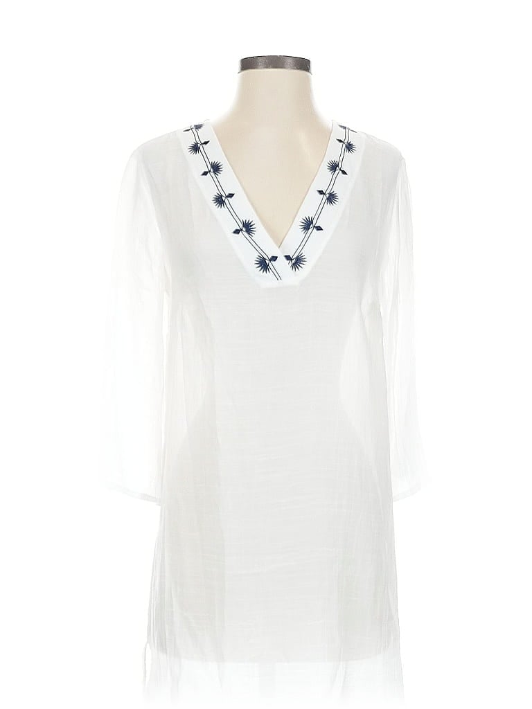 Pre-owned Kona Sol Casual Dress In White