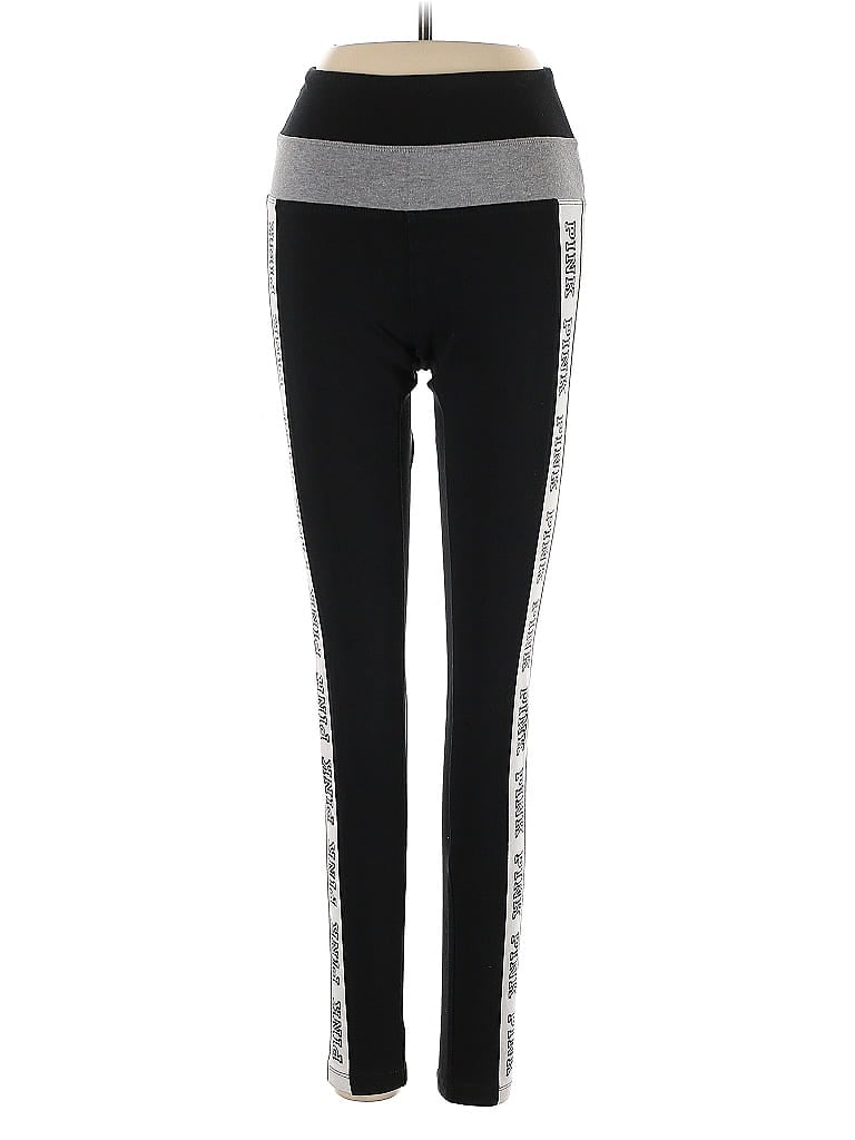 Pre-owned Victoria's Secret Pink Active Pants In Black