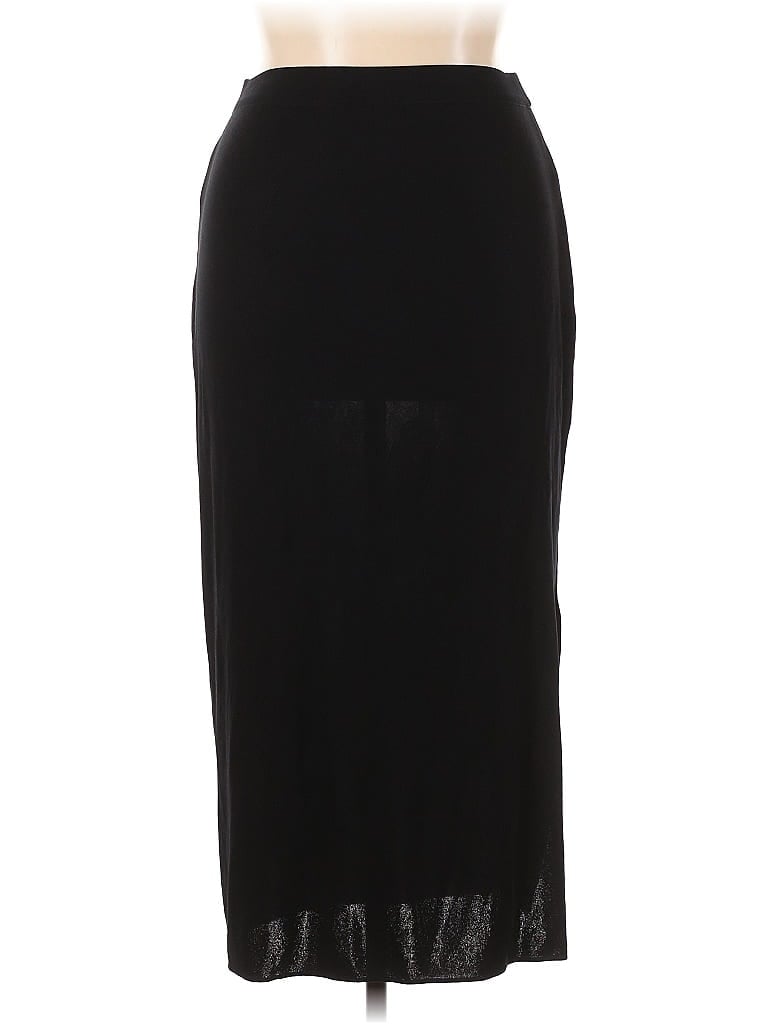 Pre-owned Misook Formal Skirt In Black