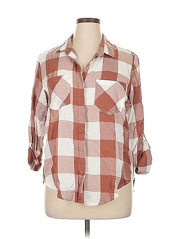 Velvet Heart 3/4 Sleeve Button-Down Shirt (view 1)