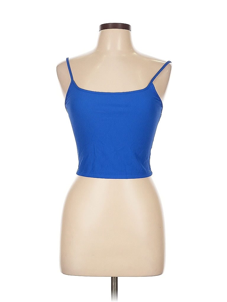 Pre-owned Avidlove Tube Top Blue Strapless Neckline Tops