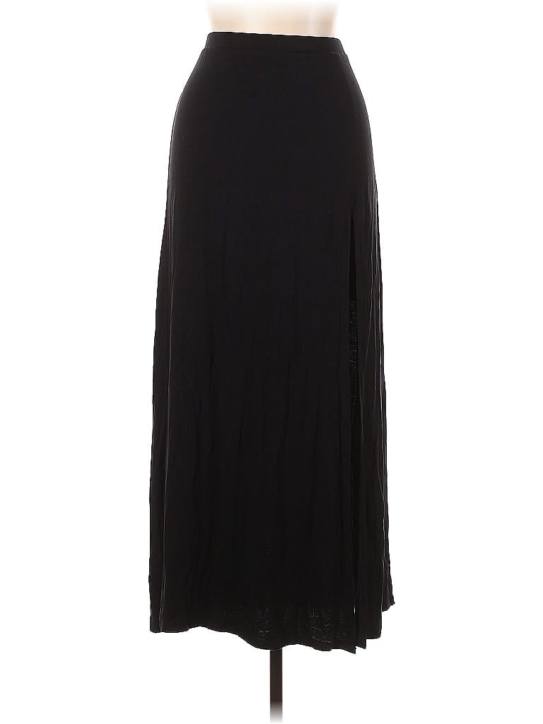 Pre-owned Joan Vass Formal Skirt In Black