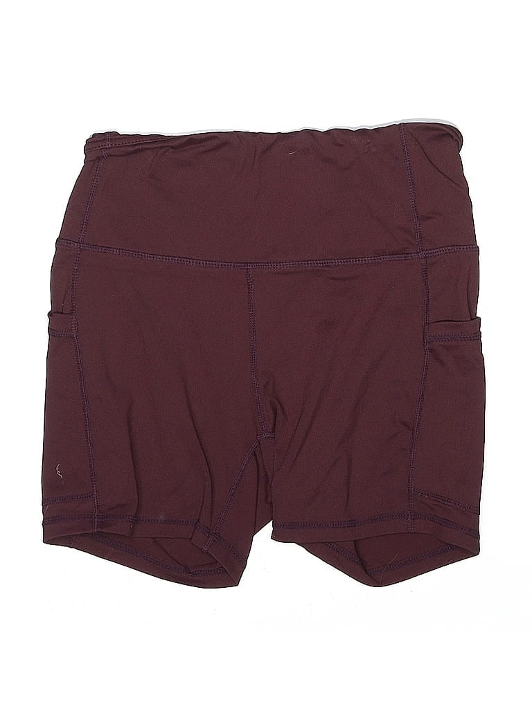 Pre-owned Assorted Brands Athletic Shorts In Burgundy