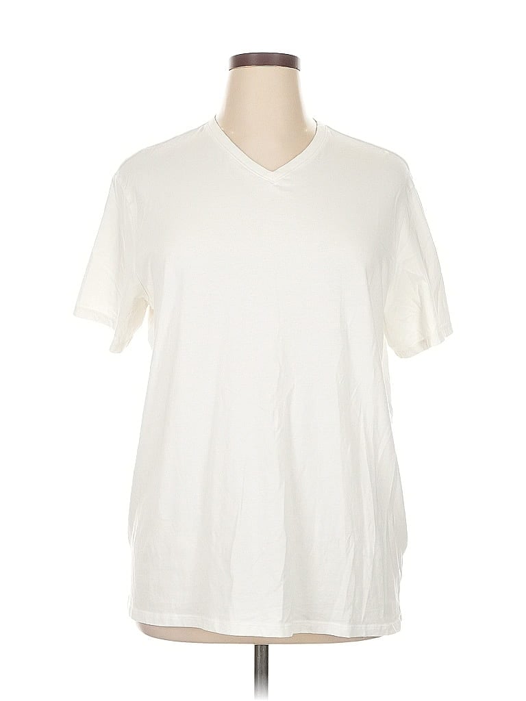 Pre-owned Apt. 9 Short Sleeve T-shirt In White