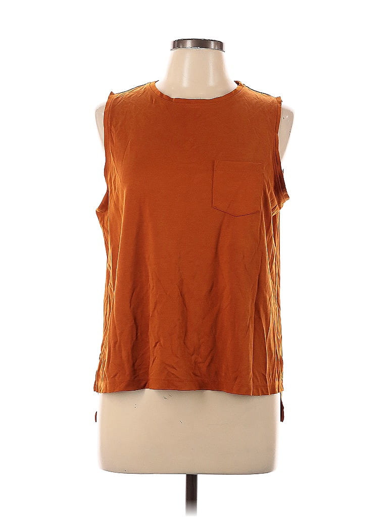 Pre-owned A New Day Sleeveless Blouse In Orange