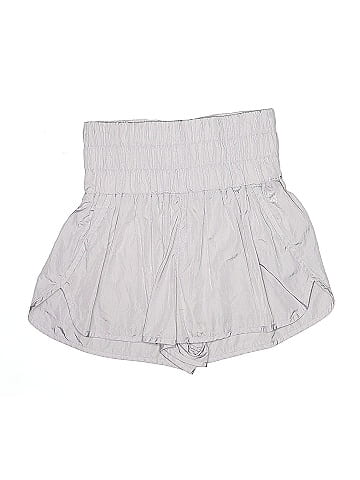 FP Movement 100% Nylon Silver Purple Shorts Size M