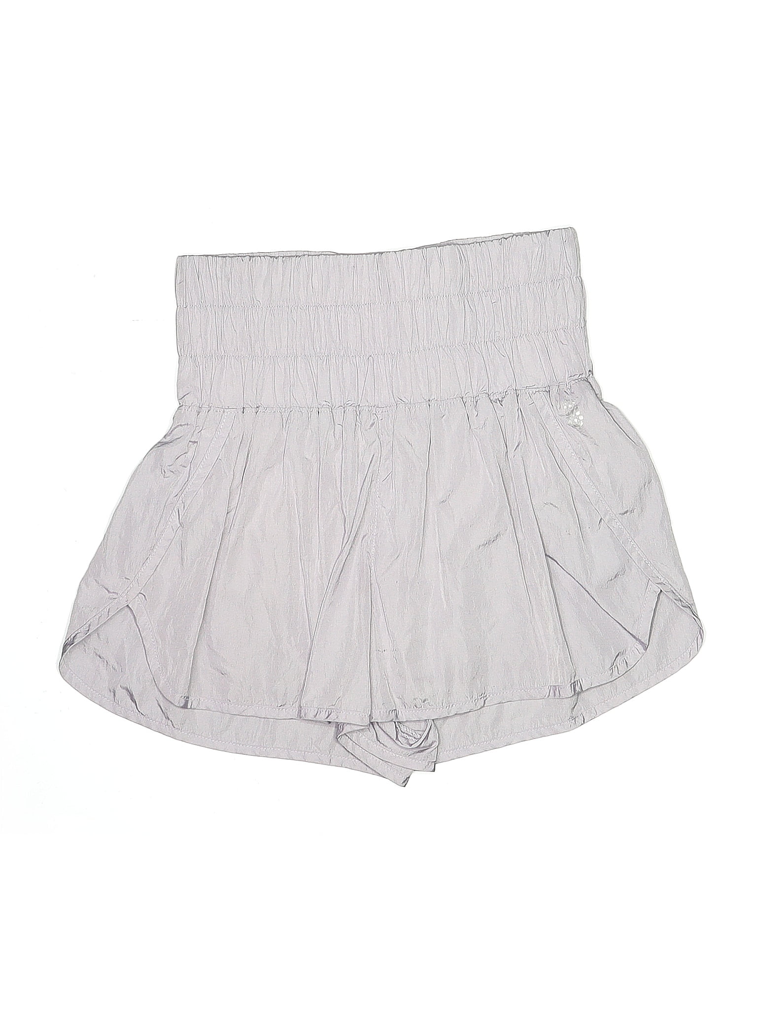 FP Movement 100% Nylon Silver Purple Shorts Size M