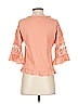 Tiny 100% Cotton Orange 3/4 Sleeve Blouse Size XS - photo 2