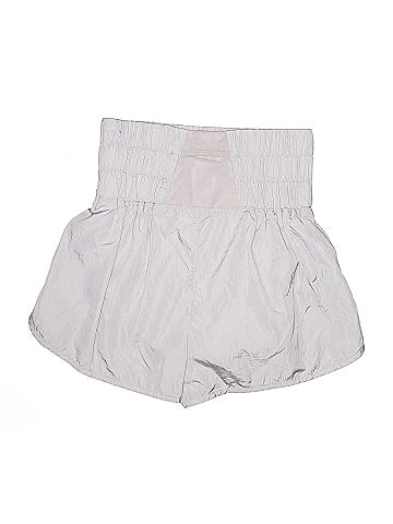 FP Movement 100% Nylon Silver Purple Shorts Size M
