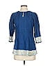 Fabindia Blue 3/4 Sleeve Blouse Size S - photo 1