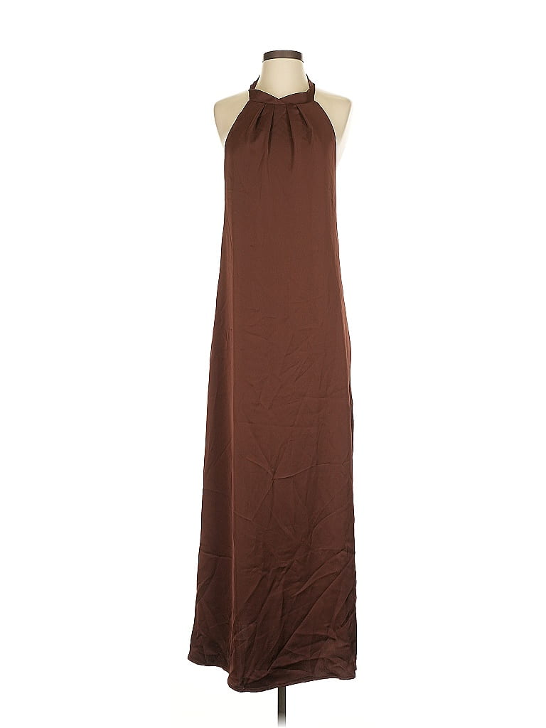 Pre-owned Avantlook Casual Dress In Brown