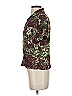 Tiny Tropical Burgundy Short Sleeve Blouse Size XS - photo 4