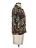 Tiny Tropical Burgundy Short Sleeve Blouse Size XS - photo 3