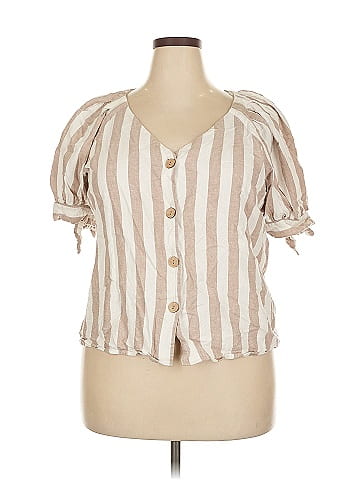 LC Lauren Conrad Short Sleeve Blouse (view 1)