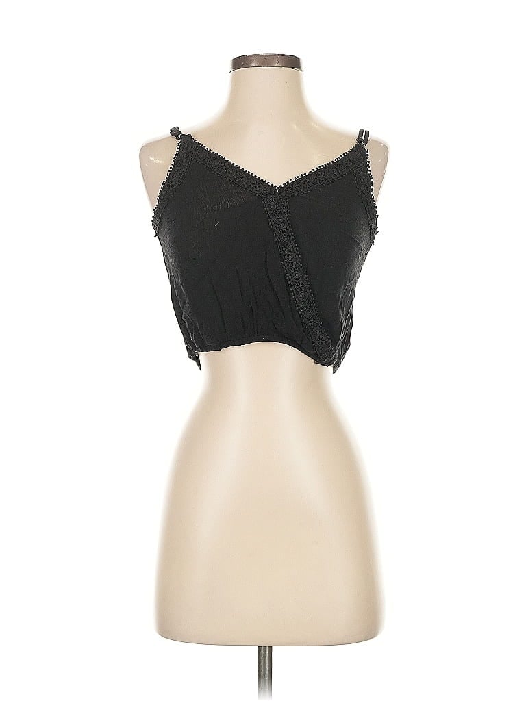 Pre-owned Mi Ami Tank Top Black Strapless Neckline Tops