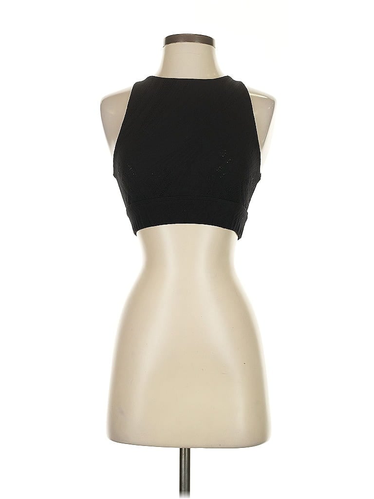Click to view more detailed imagery on our partner's website Pre-owned Koral Tank Top Black Halter Neckline Tops