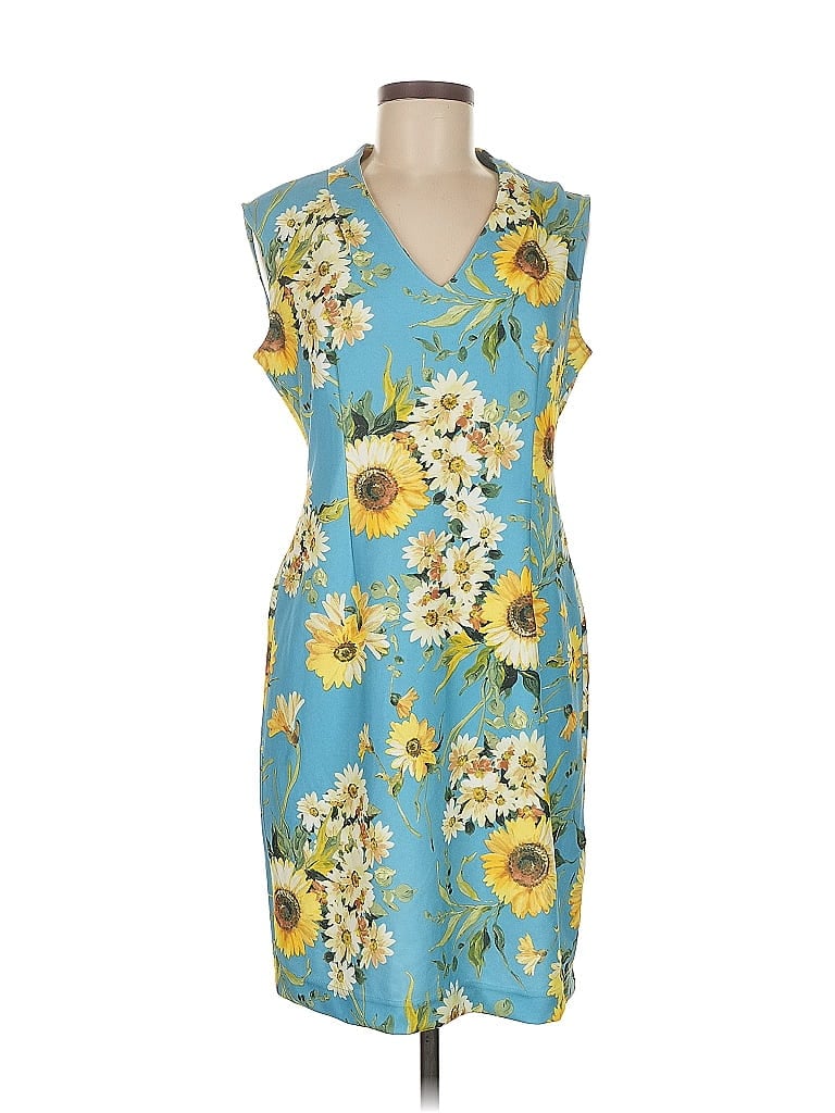 Click to view more detailed imagery on our partner's website Pre-owned Sharagano Casual Dress In Blue