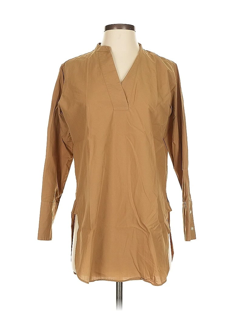 Click to view more detailed imagery on our partner's website Pre-owned Uniqlo 3/4 Sleeve Blouse In Brown