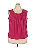Jones Studio Burgundy Sleeveless Blouse Size 2X - photo 1