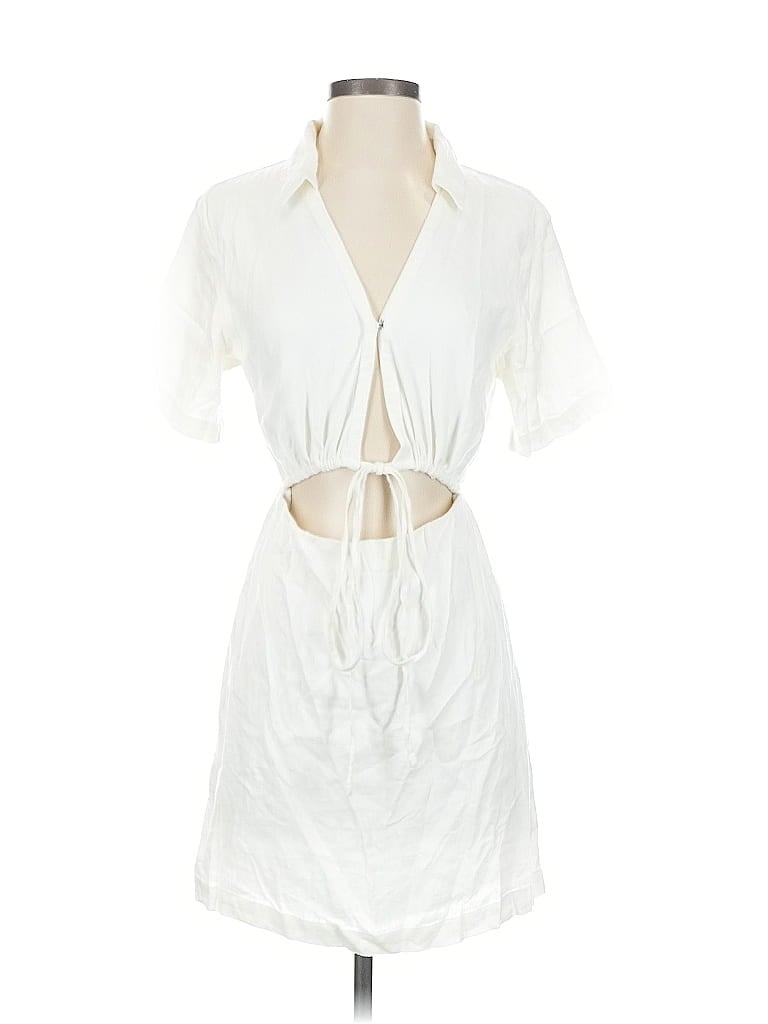 Pre-owned Abercrombie & Fitch Cocktail Dress In White