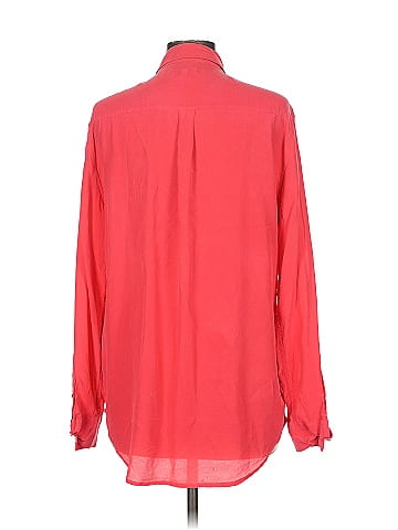 Equipment Long Sleeve Silk Top (view 2)