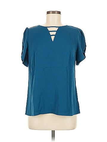 Allegra K Short Sleeve Blouse (view 1)