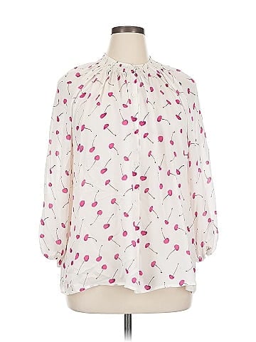 Tucker 3/4 Sleeve Silk Top (view 1)