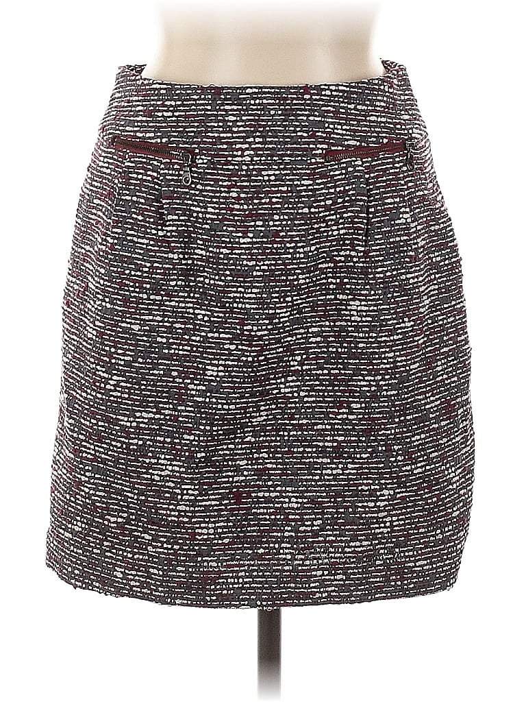 Pre-owned Ann Taylor Loft Casual Skirt In Burgundy