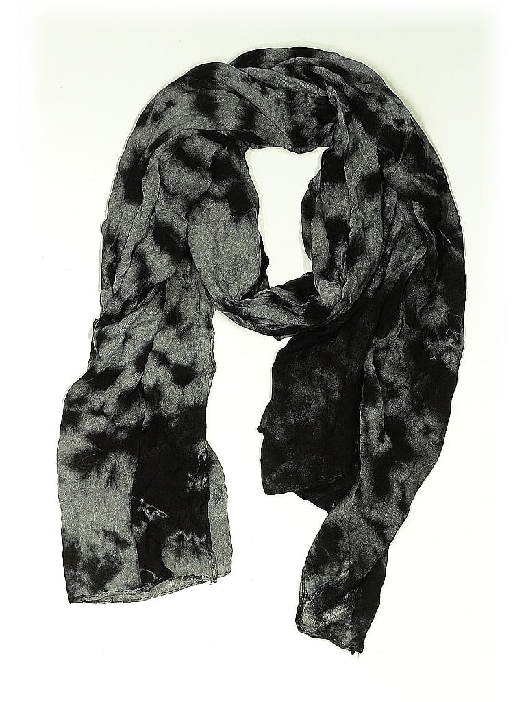 Unbranded Animal Print Black Gray Scarf One size - photo 1