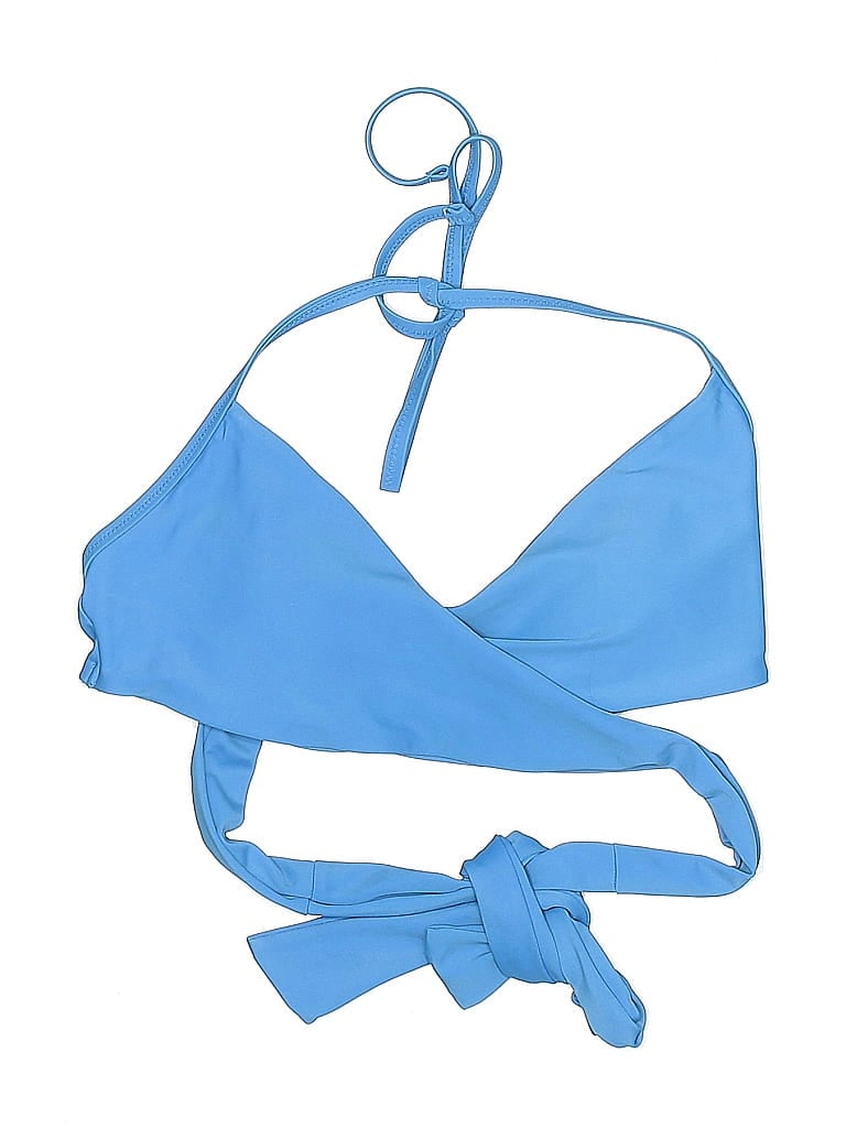 Pre-owned Aerie Swimsuit Top Blue Swimwear